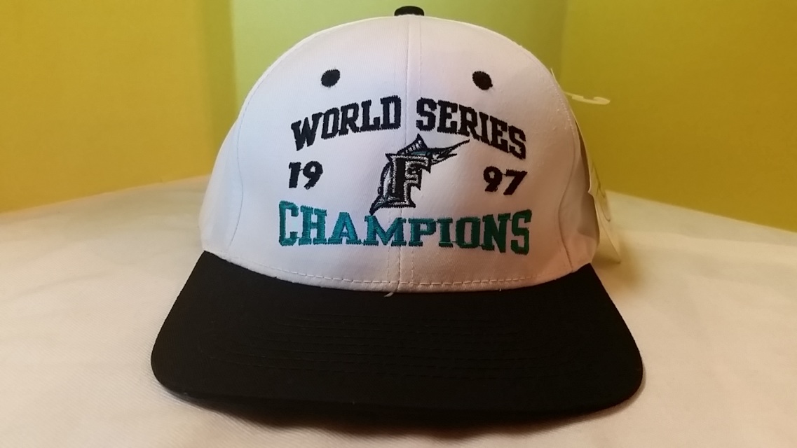 1997 World Series Champions Florida Marlins snapback hat MLB Genuine  Merchandise