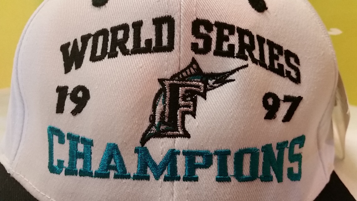 1997 World Series Champions Florida Marlins snapback hat MLB Genuine  Merchandise