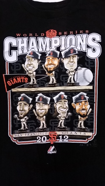 2012 San Francisco Giants World Series Champions caricature