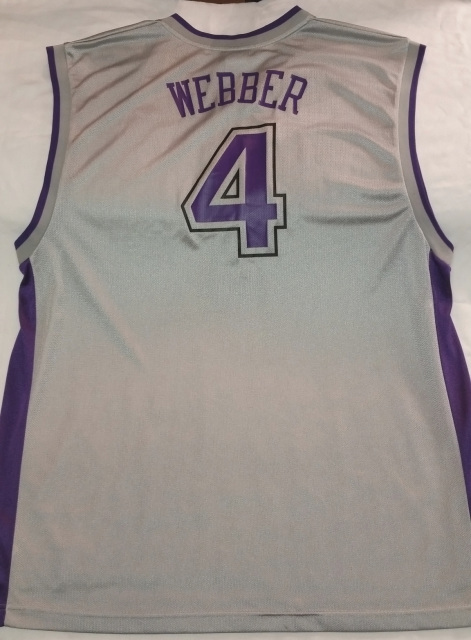 Vintage Reebok Chris Webber #4 NBA Sacramento Kings Jersey Youth Large  14-16