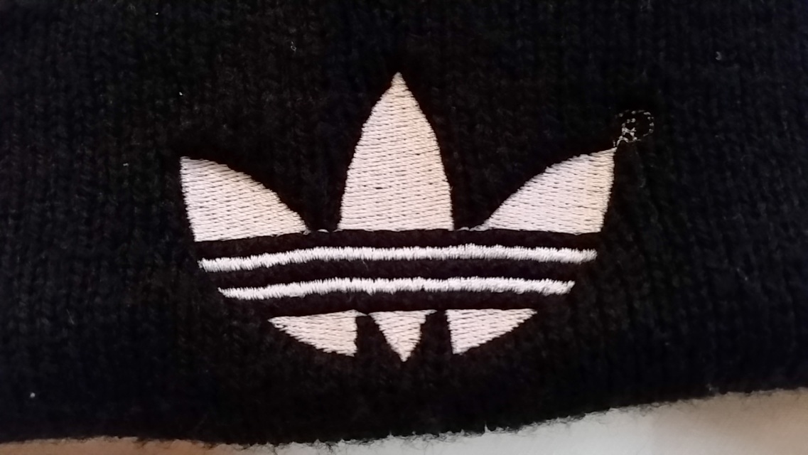 Vintage Adidas embroidered logo black beanie [One Size Fits All]