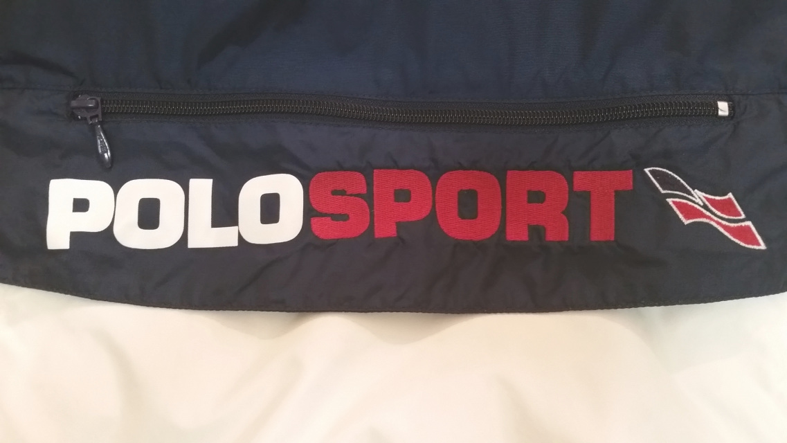 90s vintage Polo Sport USA 1/4" zip pullover jacket (Men sz 2XL)